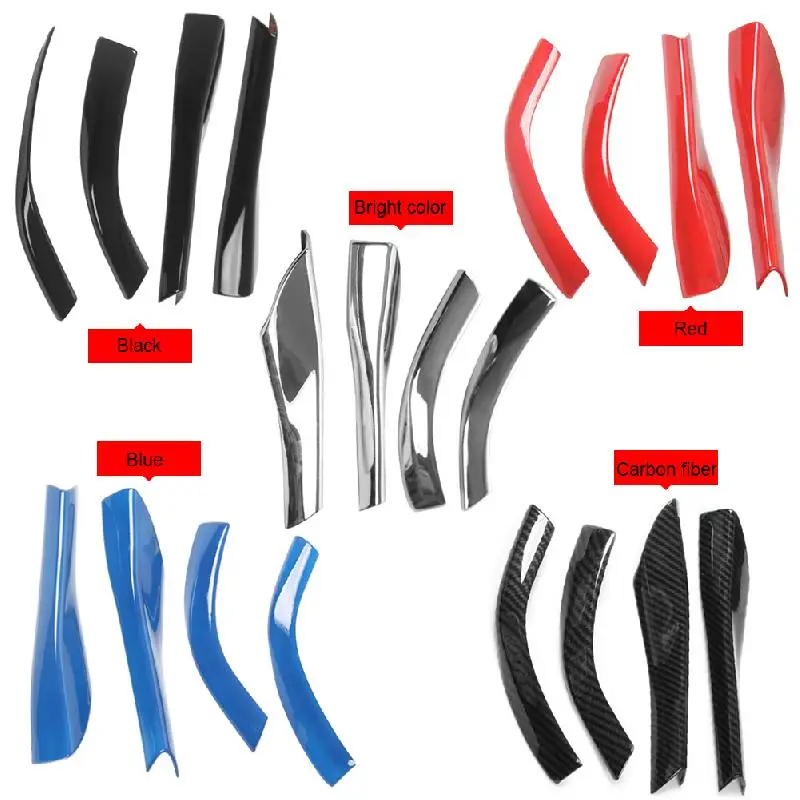 4 шт. ABS углеродное волокно зеркало заднего вида накладка наклейки украшения для