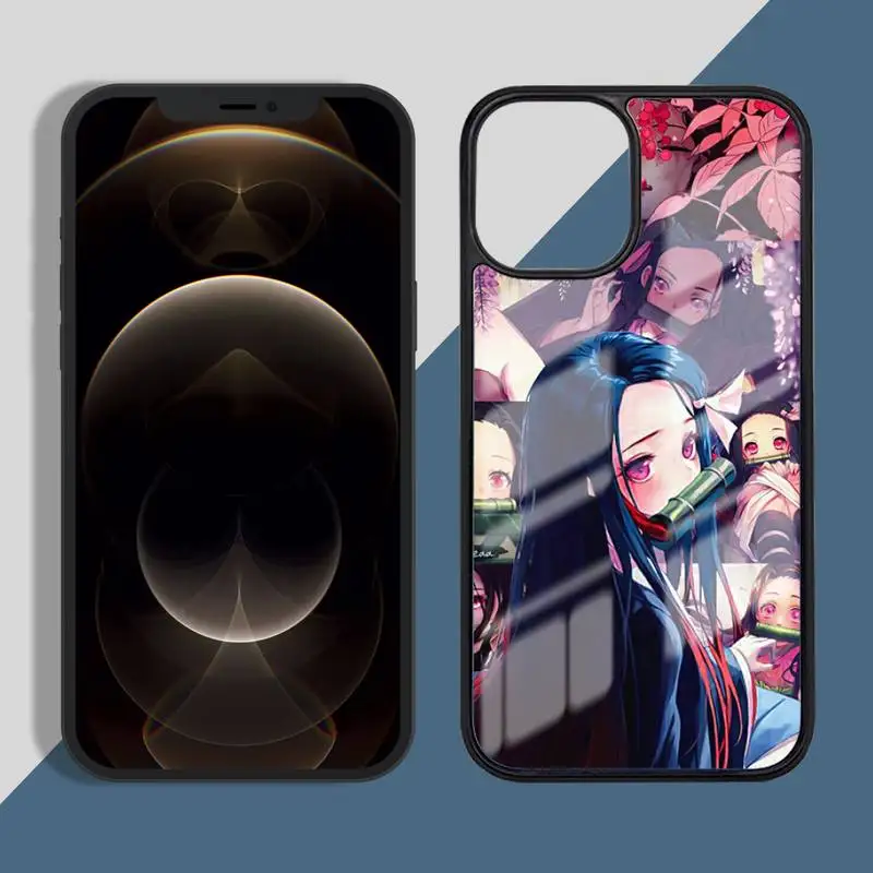 

Demon Slayer Kimetsu No Yaiba Phone Case PC for iPhone 11 12 pro XS MAX 8 7 6 6S Plus X 5S SE 2020 XR