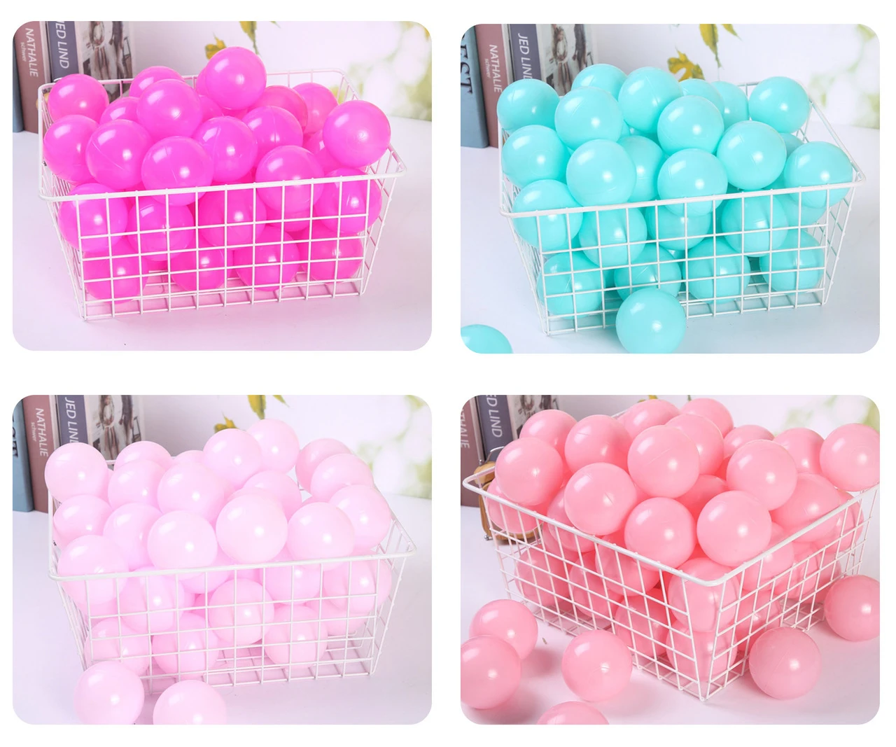 7CM 50pcs / lot Kids Toys Mix Color Plastic Balls For Dry Po