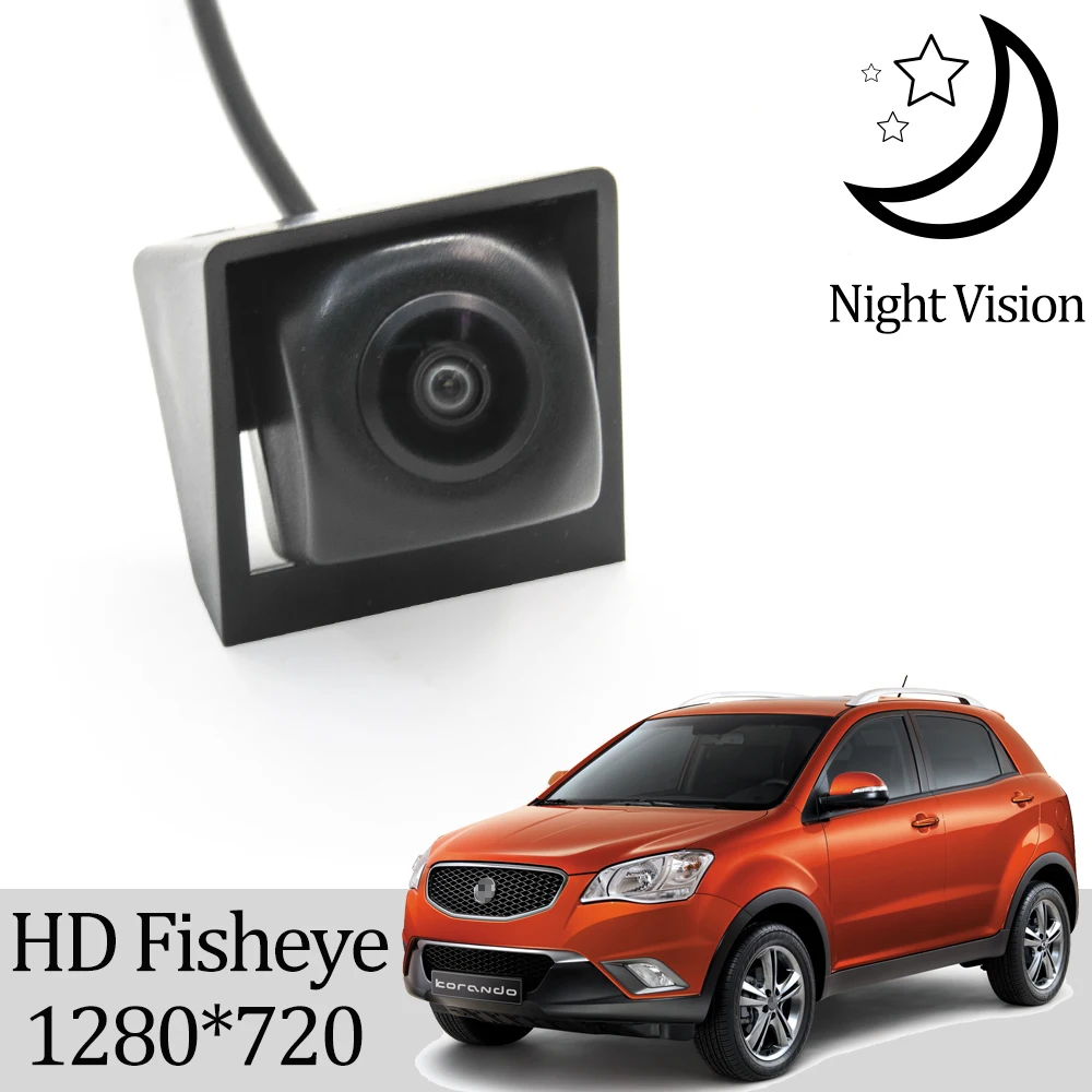 Камера заднего вида Owtosin HD 1280*720 рыбий глаз для SsangYong Korando/New Actyon 2010 2011 2012 2013 2014 2015
