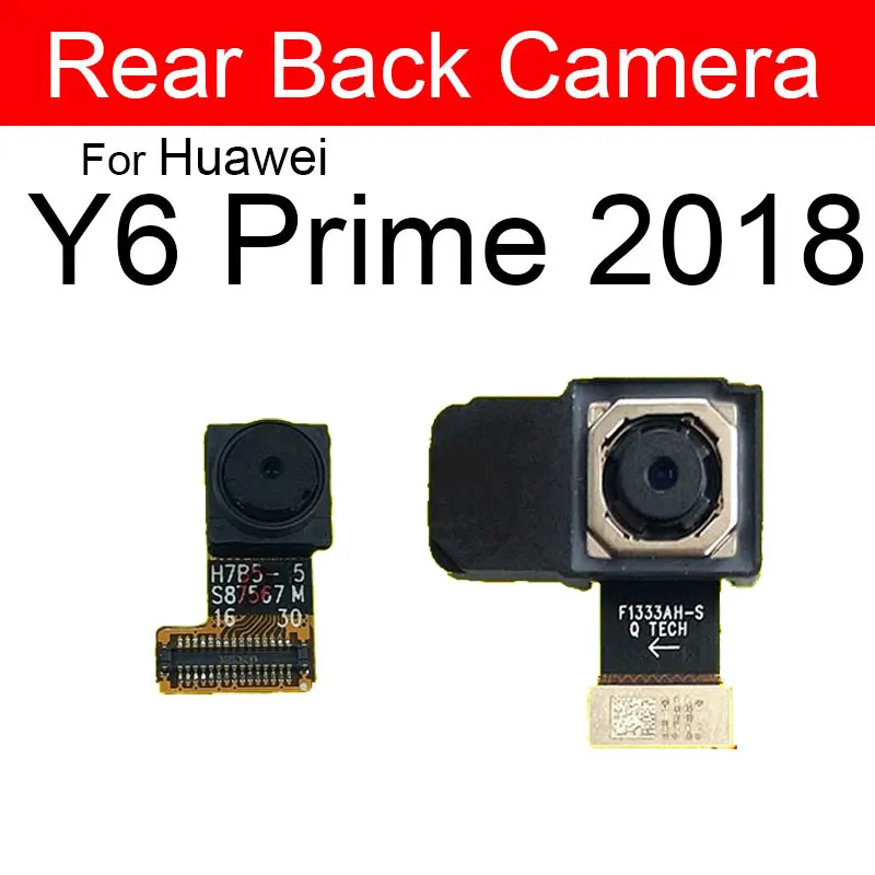

Front Facing Camera & Rear Main Camera For Huawei Y5 Y6 Y6S Y6 Pro 2017 2018 2019 GR5 2017 Back Big Camera Small Camera Parts