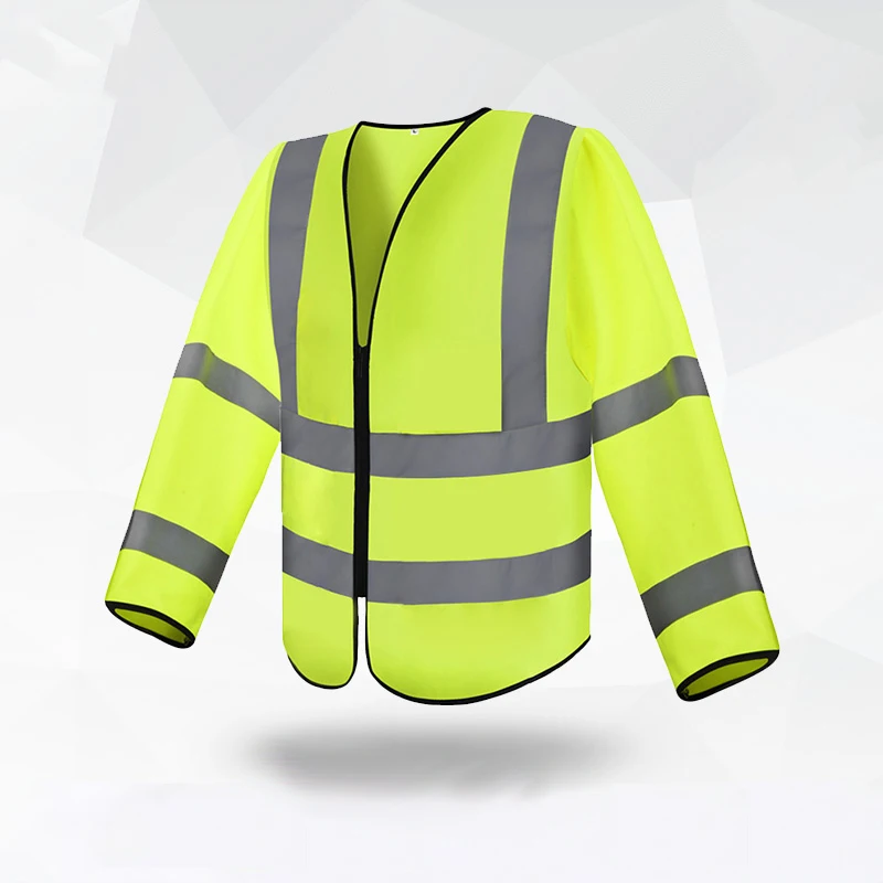 Светоотражающий жилет с длинным рукавом Жилет высокой видимости для