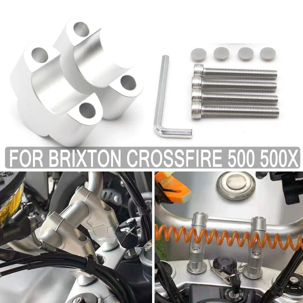 Brixton Crossfire 500 500X Handlebar Heighten Move back Riser Bar Mount Handle Clamp For Brixton Crossfire 500 500X 500 X