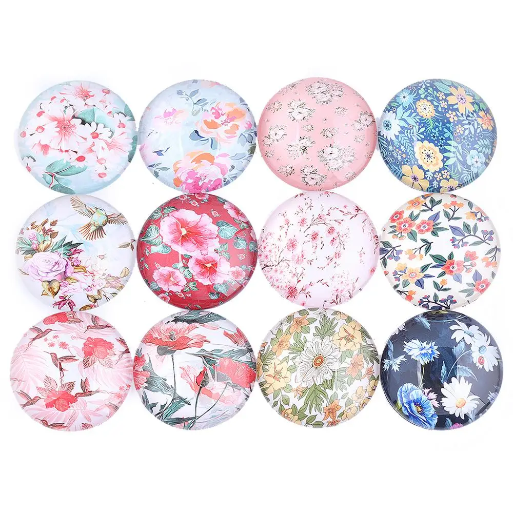 Стеклянный кабошон для фотографий Onwear Mix Bird Flower 12 мм 16 20 25 30 | Украшения и