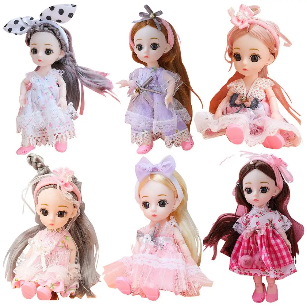 

6 Joint Doll Set Joint Princess Figurines Play House Doll Game 6-Piece Joint Loli Doll With Lovely Design For Little Kids