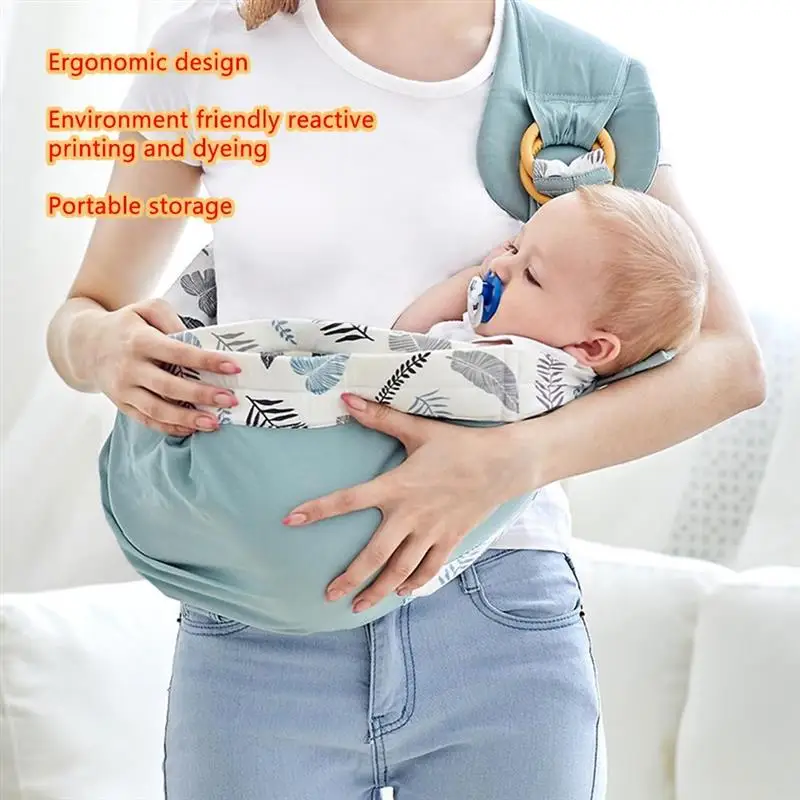 Baby Wrap Newborn Sling Dual Use Infant Nursing Cover Carrier Mesh Fabric Breastfeeding Carriers Up To 33 Lbs (0-36M) | Мать и ребенок