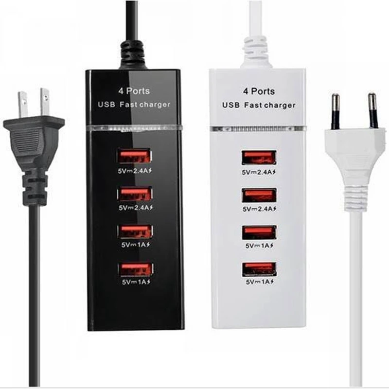 

5USB Charger Station Adapter Vertical Charging Station Plug and Play 3A PD Fast Charging for Office Home(US Plug)