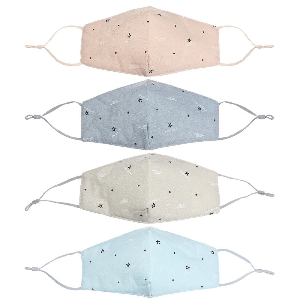 1 шт. противопылевая маска хлопковая дышащая Ветрозащитная для рта Моющиеся