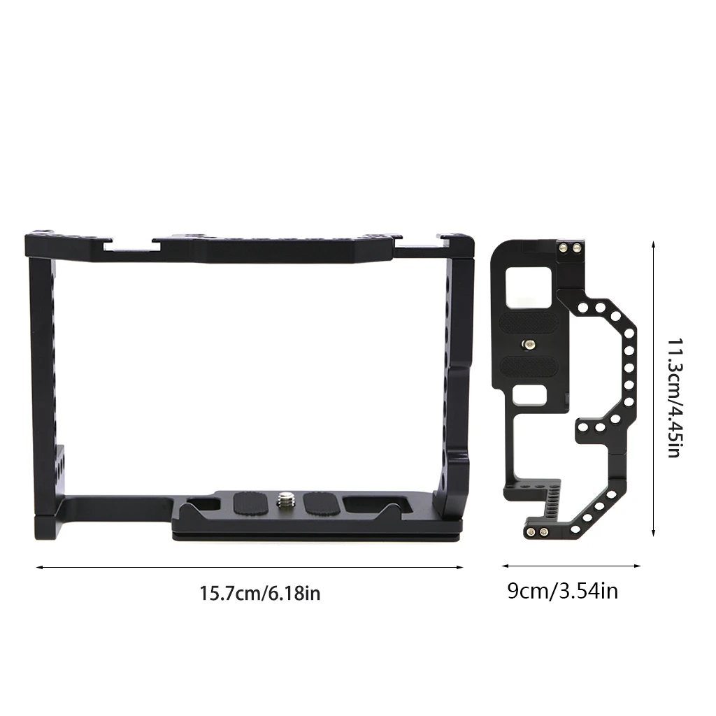 

Aluminum Alloy Camera Cage with Cold Shoe Compatible For Canon- EOS 90D 80D 70D