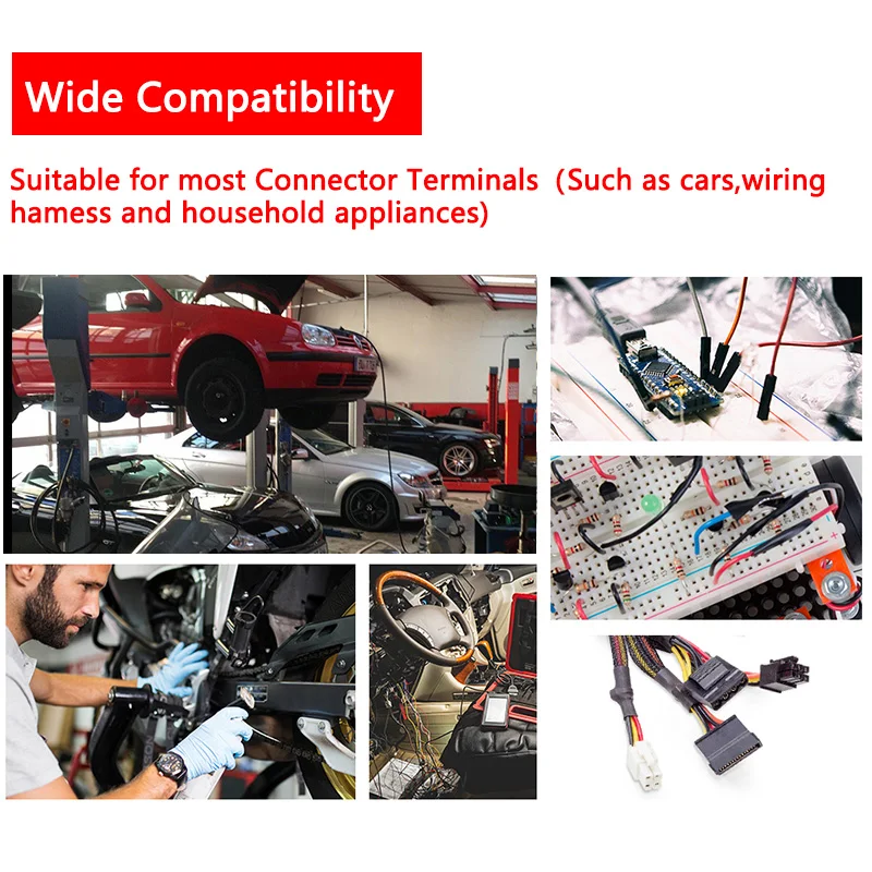 Набор инструментов для извлечения клемм Инструмент проводов штырьковый разъем