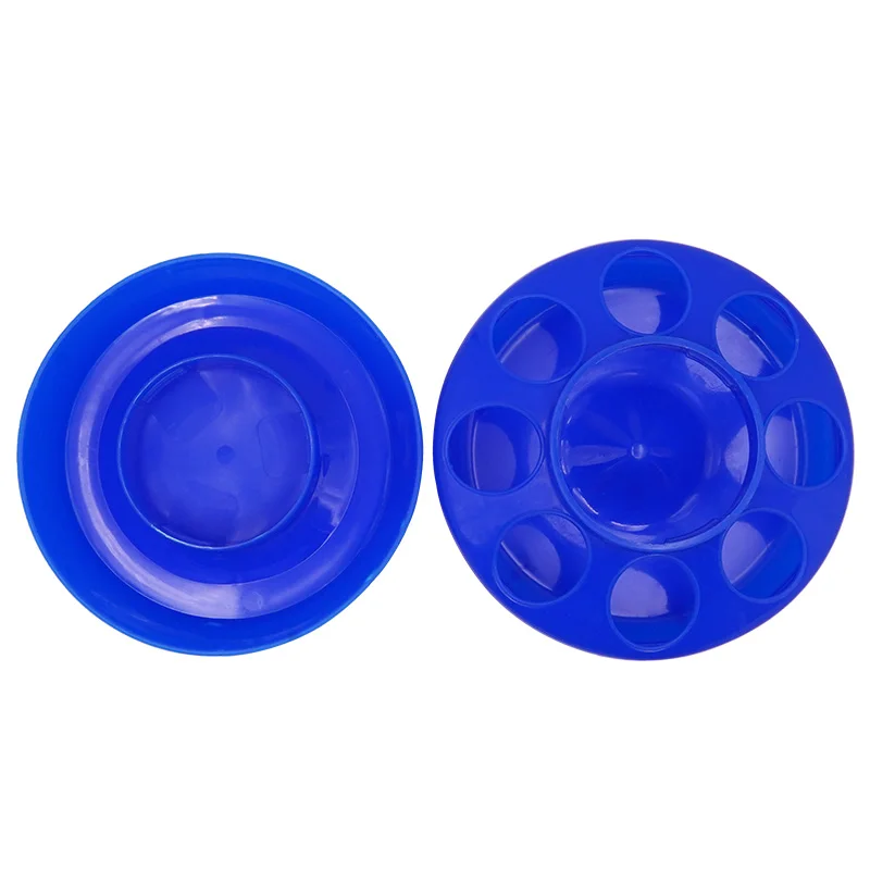 Поилка для кур/кормушки устройство кормления куриных и других птиц 1 л синяя