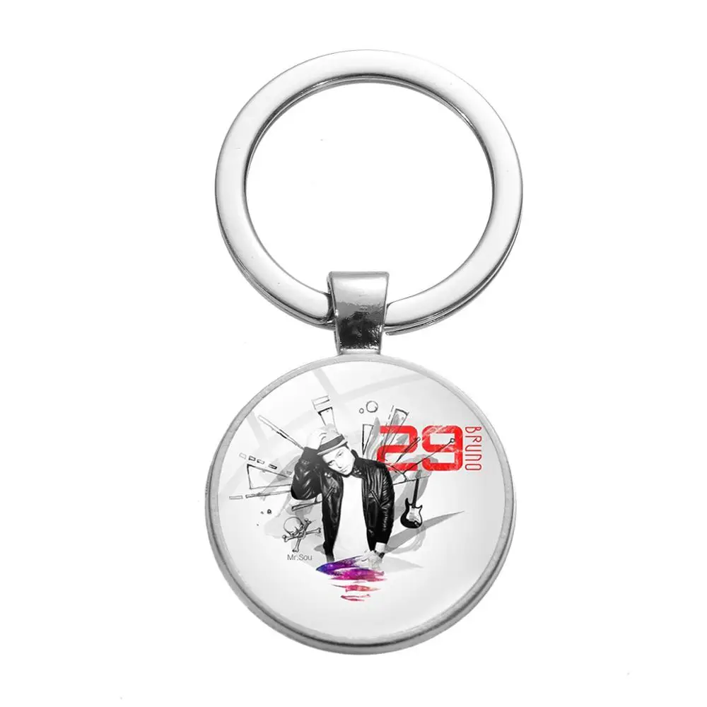 Азиатских художник года Bruno Стекло ключ кольцо искусство певица альбом серии