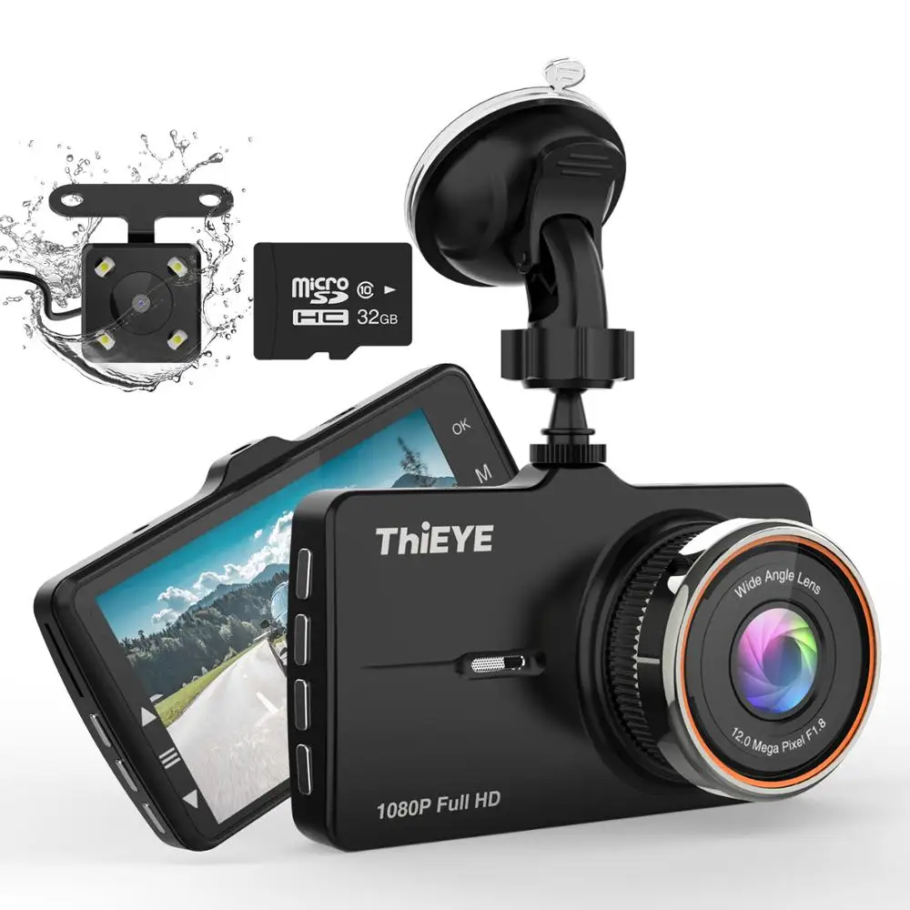 Оригинальный Автомобильный видеорегистратор ThiEYE 5R 1080P Передняя камера с 720P IP67