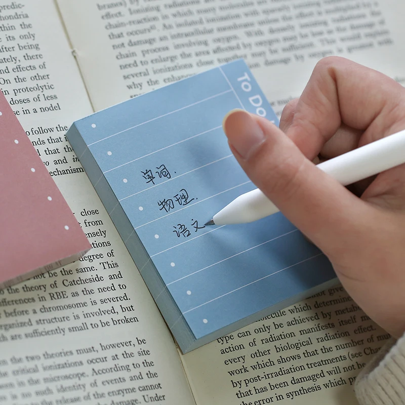 Креативный план для учебы и работы блокнот из крафт бумаги Липкие заметки