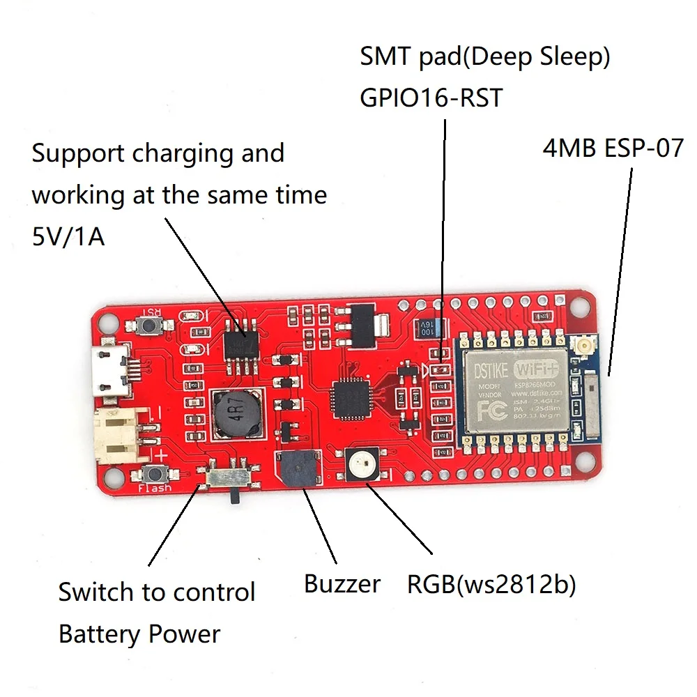 DSTIKE NodeMCU EVO ESP8266 5   RGB