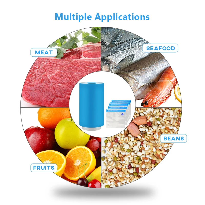 Мини USB Автоматический компрессионный вакуумный насос пищевой упаковщик зажим