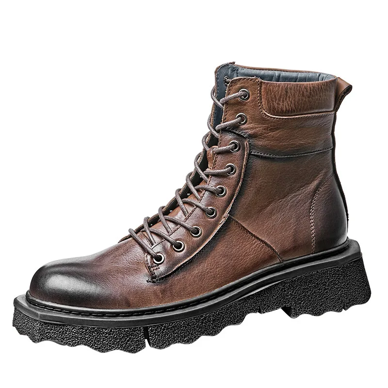 

Ботильоны мужские ботинки челси, модная повседневная дизайнерская обувь из натуральной воловьей кожи, высокого качества, Осень-зима
