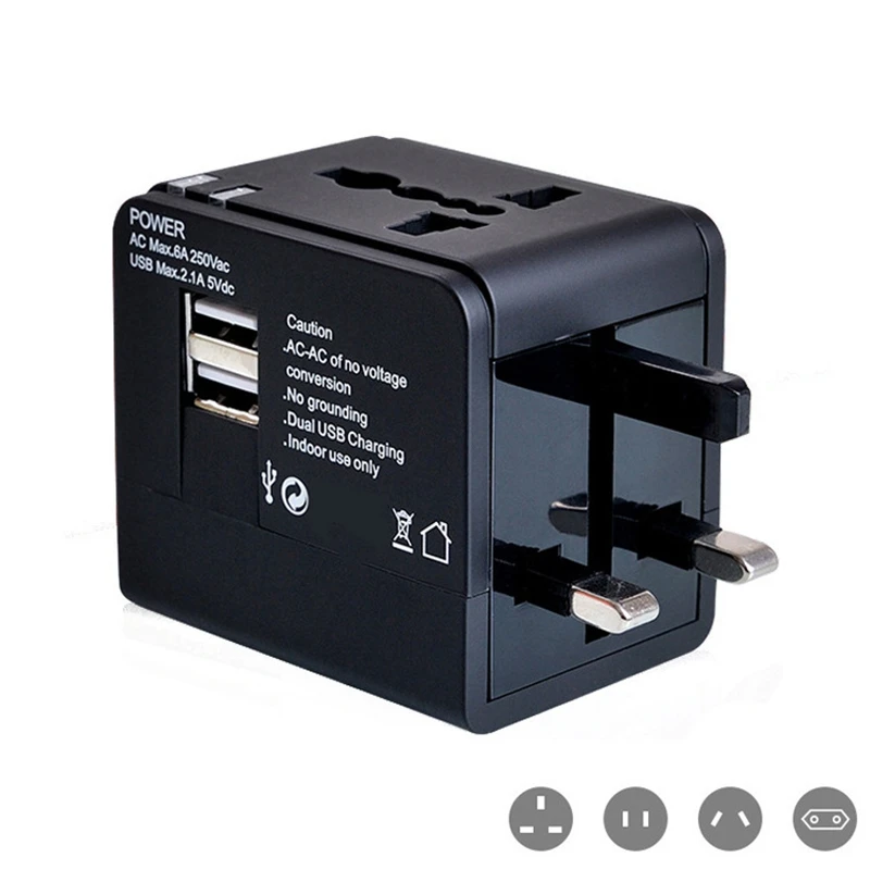 International Power Adapter Travel Plug Universal for USA UK Japan China EU AUS with iPhone | Электроника