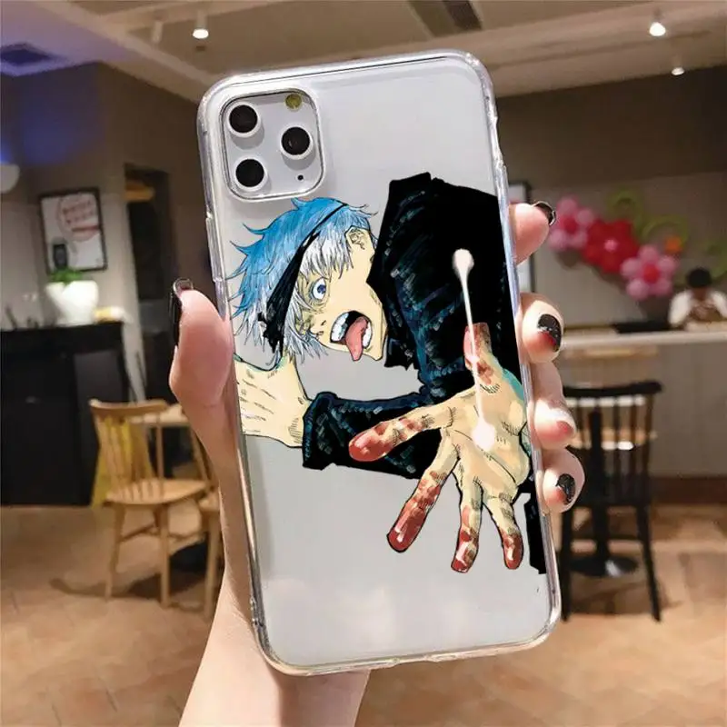 

Jujutsu Kaisen Anime Phone Case Transparent for iPhone 11 12 mini pro XS MAX 8 7 Plus X XR