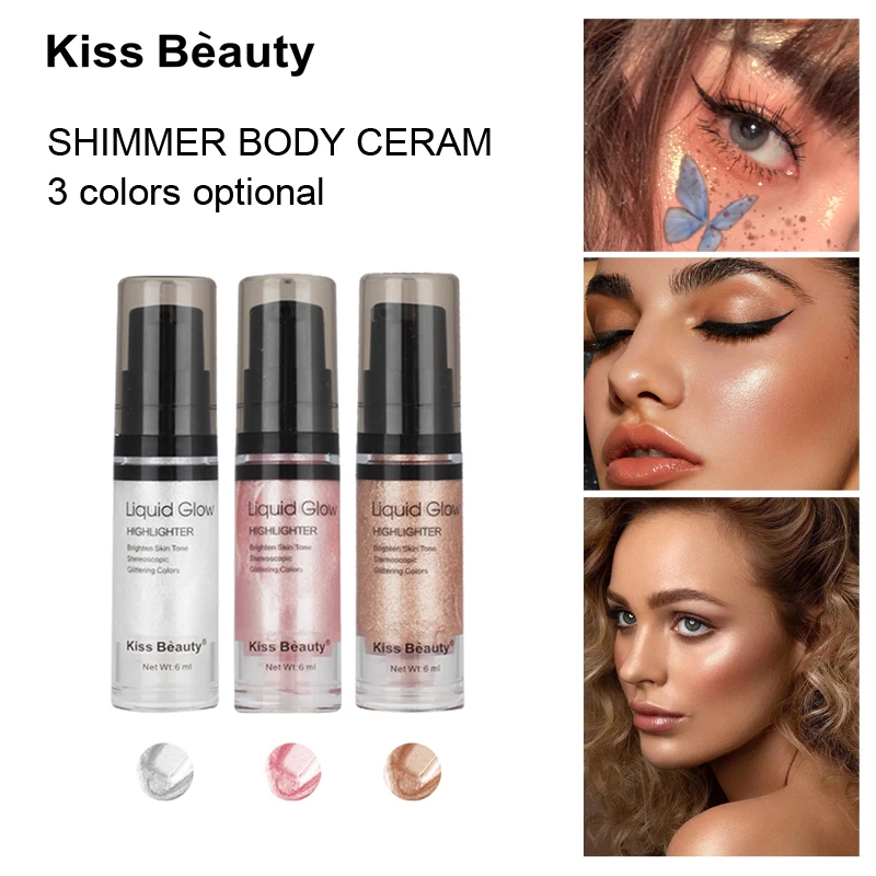 

Women Makeup Highlighter Face Contouring Makeup Brightener Concealer Liquid Highlighter Primer Bronzer Face Glow Cosmetics TSLM1