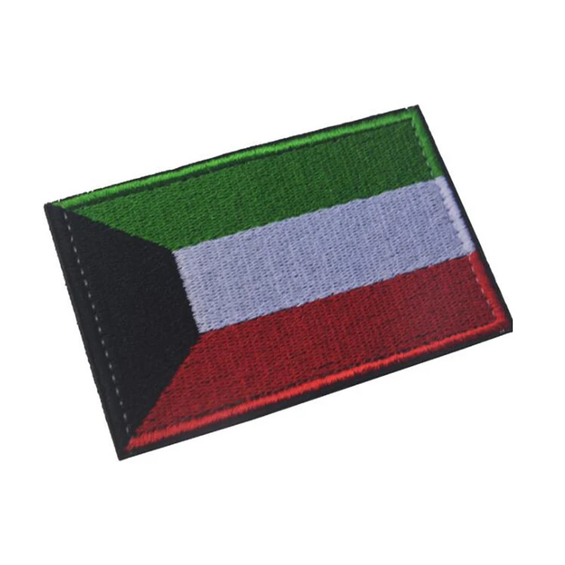 Нашивка с вышивкой в виде флага Кувейта военная тактика нашивка для морального