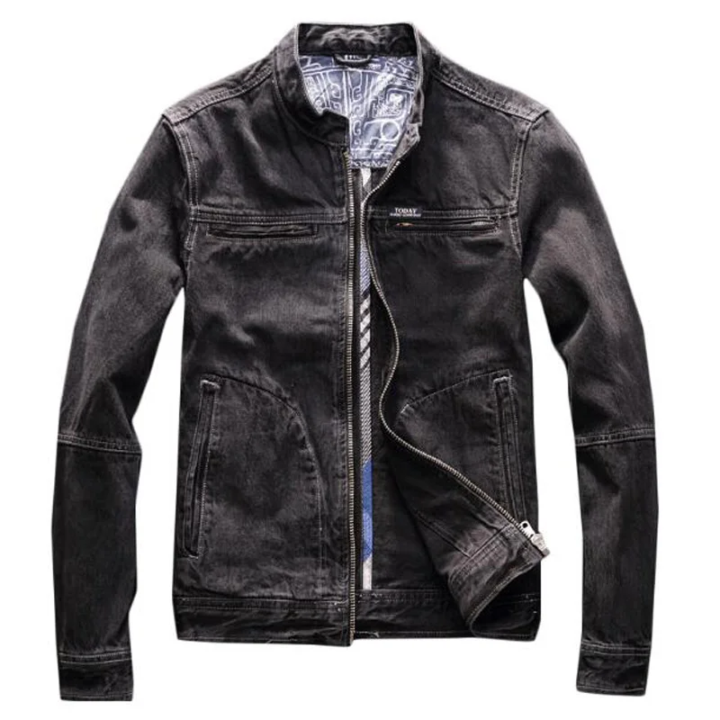 

European and American Style Mens Jackets Male Jeans Baseball Jackets Streetwear Men's Jean Jackets Outwear Chaqueta Hombre C2083