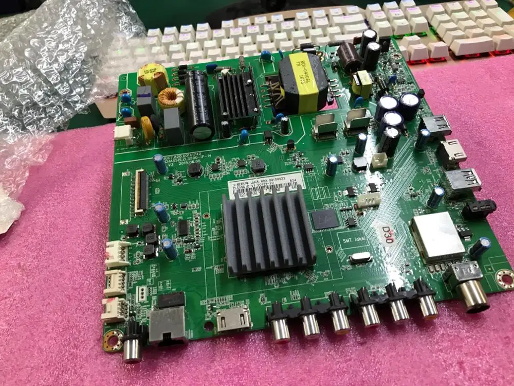 

Оригинальный 40S1 43S1 ТВ материнская плата JUC7.820.00141742 экран C430F15-E1-L