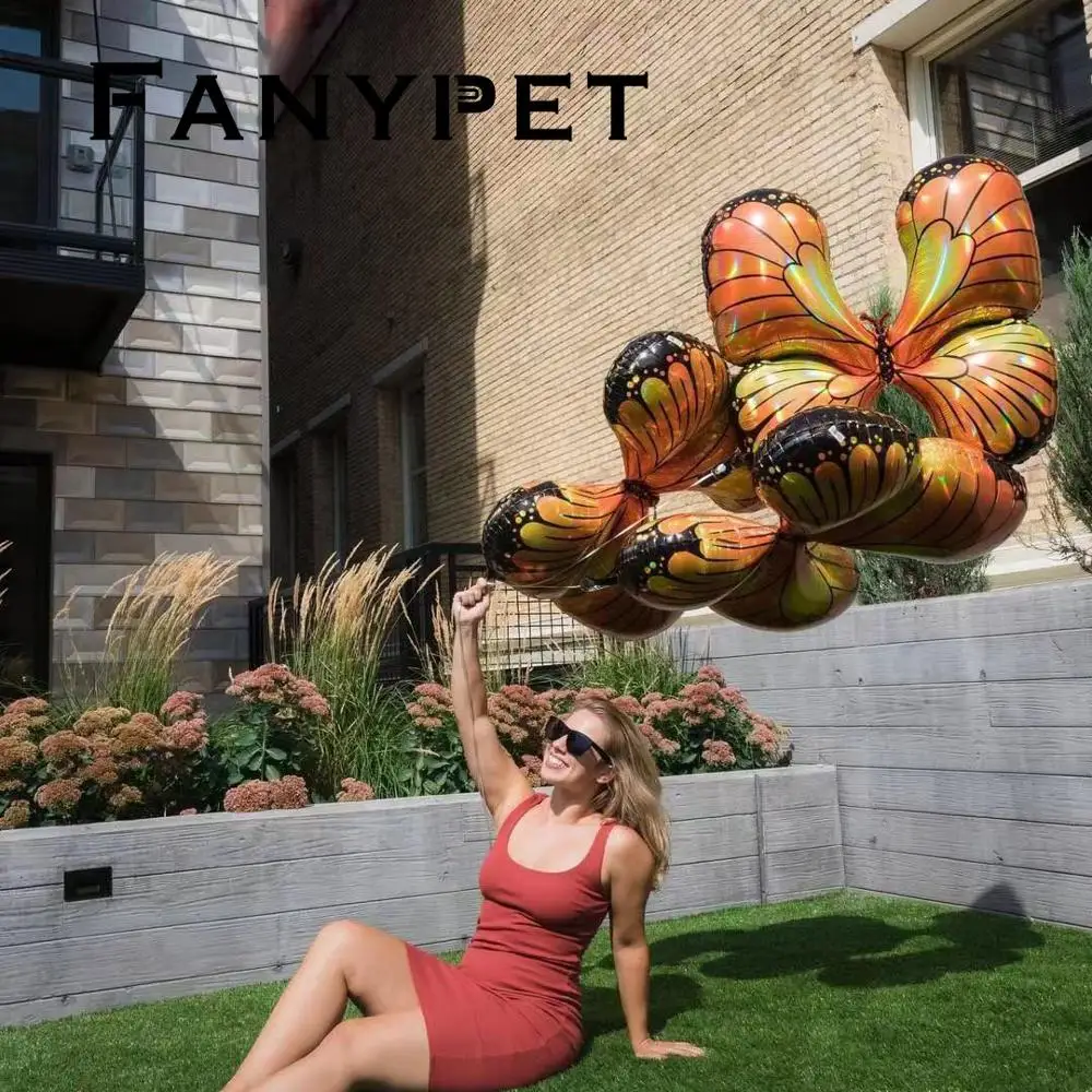 Большой красивый лазерный шар бабочка 1 шт. воздушные шары свадебное украшение