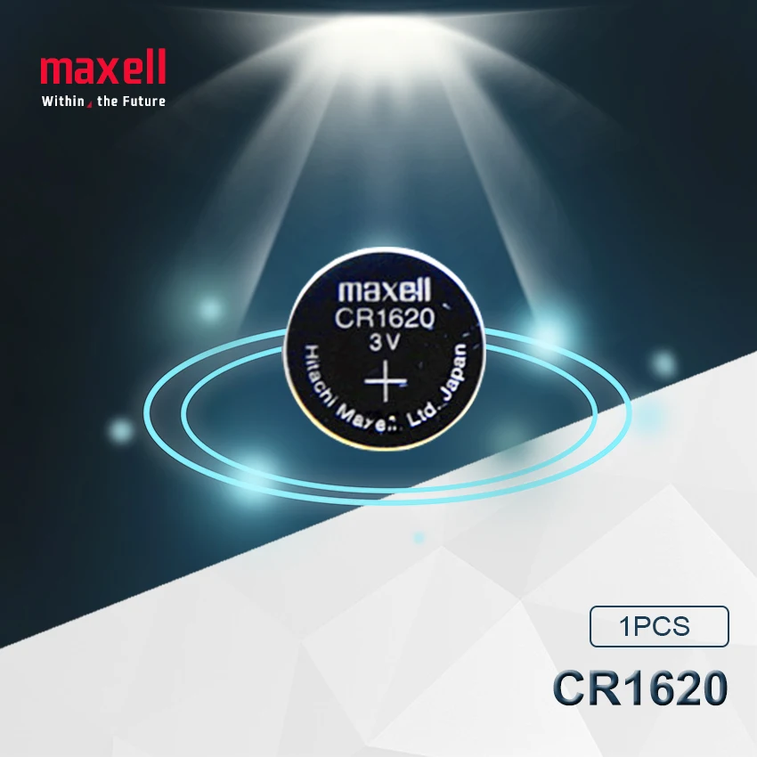 10 шт. Maxell 100% оригинальный CR1620 кнопочный Аккумулятор для часов автомобильный