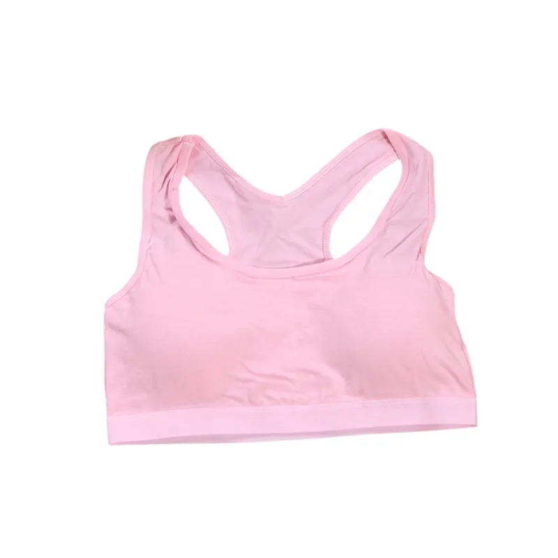 Хлопковое мягкое нижнее белье для девочек подростков бюстгальтеры спортивный