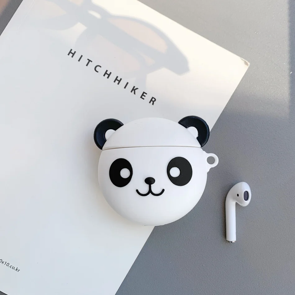 Чехол для наушников для AirPods чехол с мультяшным медведем силиконовый чехол для Apple Air pods 2 милые наушники сумка для Earpods чехол s аксессуары