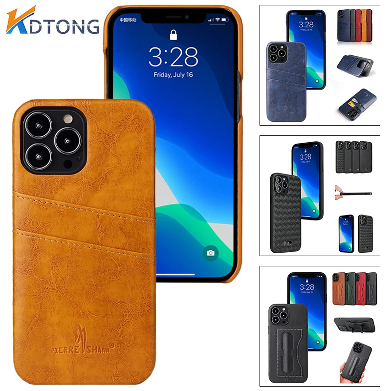 

Leather Phone Case For iPhone 13 Pro Max Ultra Thin Leather Case For iPhone 13Pro 13ProMax 13Mini Stand Protect Back Cover Coque