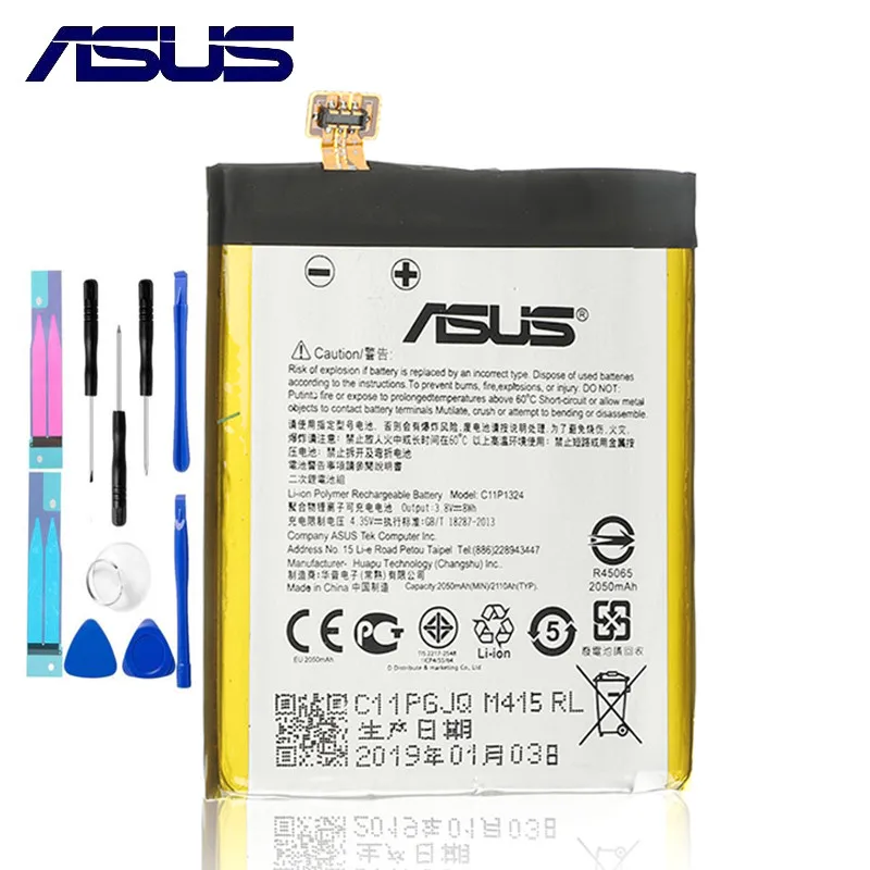 Оригинальный аккумулятор большой емкости ASUS C11P1324 для ZenFone5 A500G Z5 T00J c11P1324 2050 мАч +