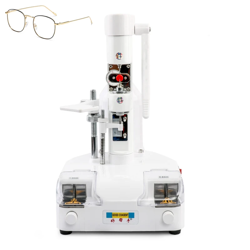 

CP-24B Frameless Glasses Piece Punch Machine Glasses Processing Equipment Drill Saw Groove Drilling Slotting Dual Purpose Tools