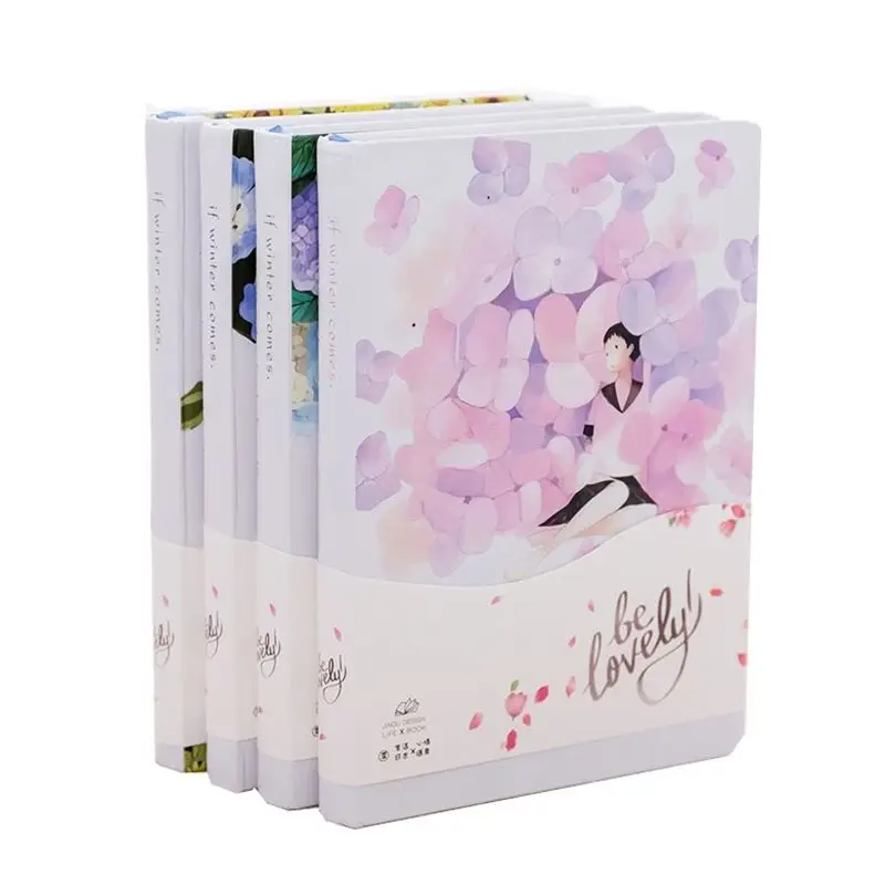 Новый креативный маленький свежий цветочный блокнот с иллюстрациями