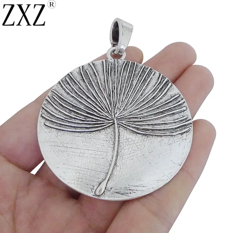 ZXZ 2 шт. большой круглый Одуванчик цветок Очаровательные Подвески для ожерелья