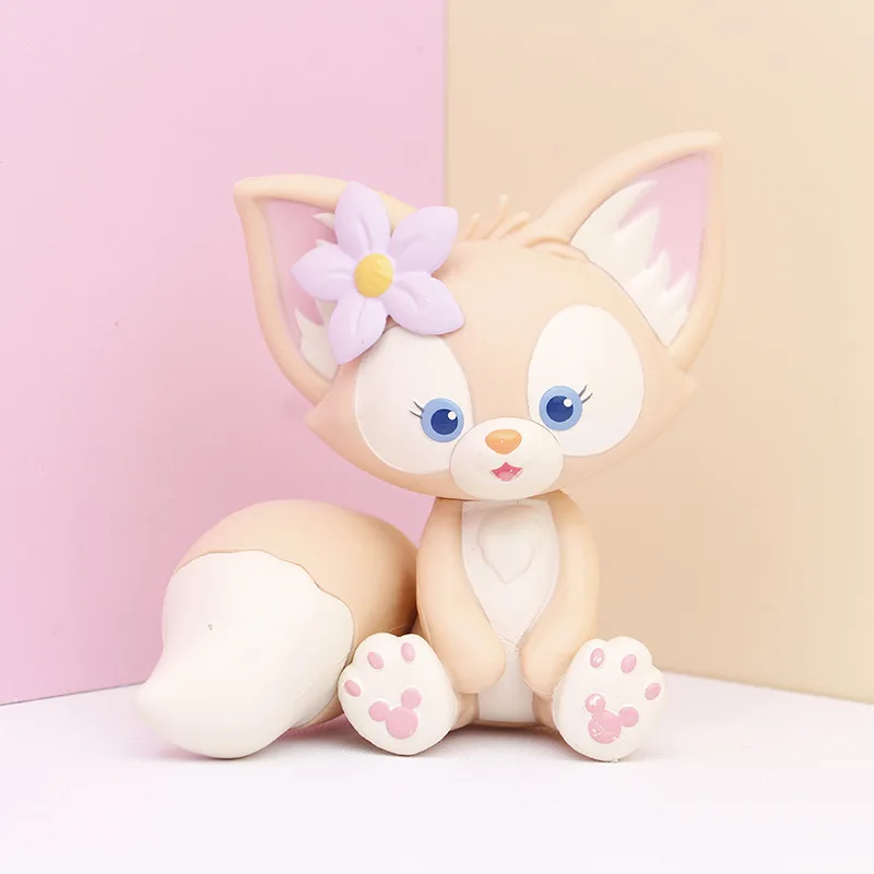 

10cm Disney Cute Cartoon LinaBell Action Figure Doll Toys Kawaii Pink Fox Figures Toy Gifts for Kids