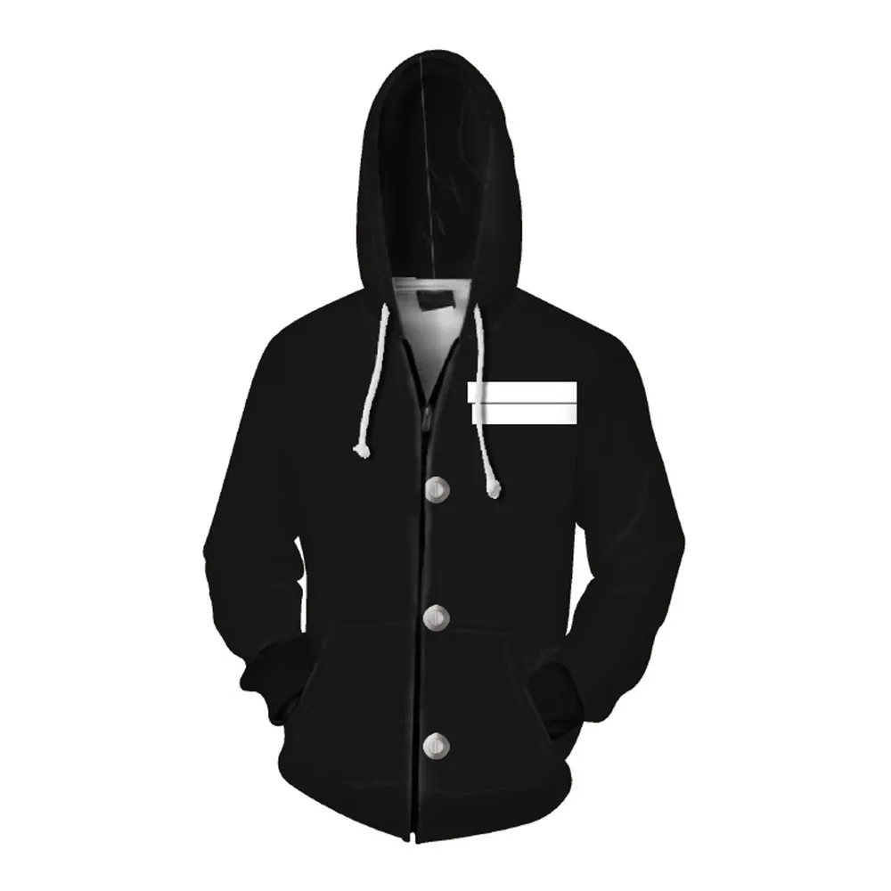 Толстовка с капюшоном и молнией свитшот принтом из аниме рассекающий демонов