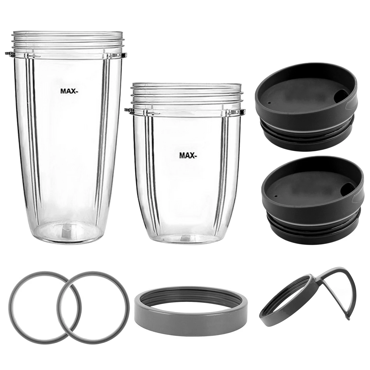 Behogar 8 шт. запасные части для блендера комплект аксессуаров с чашки крышки