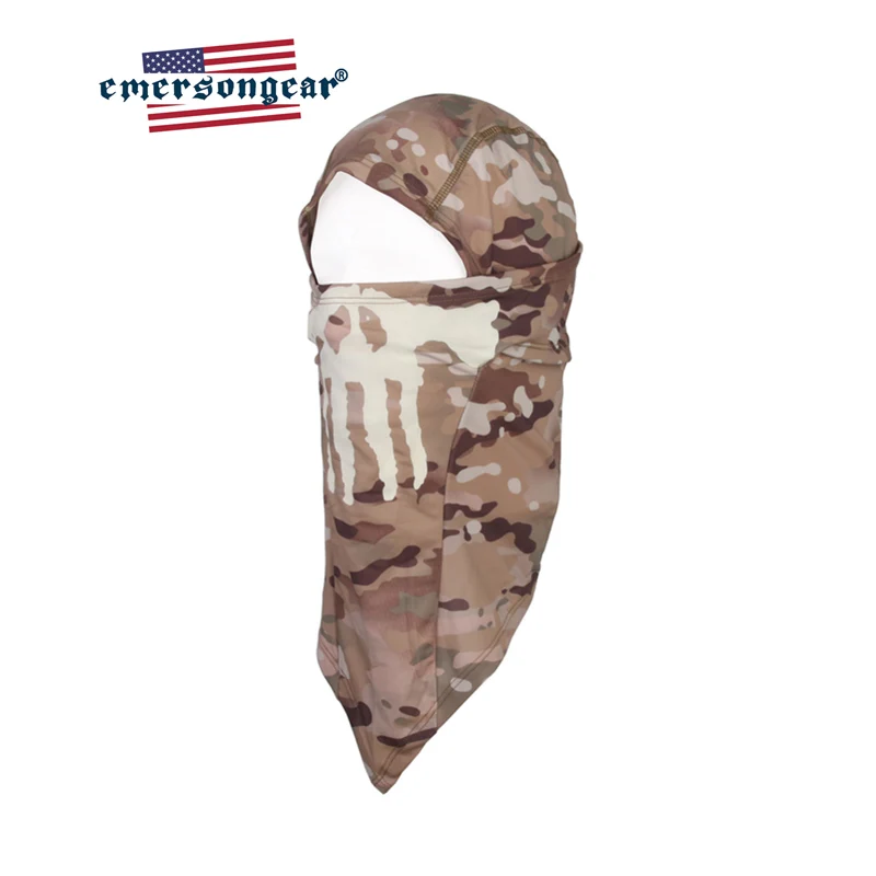 

Emersongrear Tactical Ghost Hood Protective Face Scarf Rapid Fast Dry Hiking Hunting Hood Mask Airsoft Breathable Mask Military