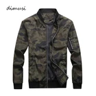 Куртка DIMUSI Мужская камуфляжная, камуфляжная куртка, Бомбер, верхняя одежда, ветровка, бейсбольная куртка, 7XL, весна-осень