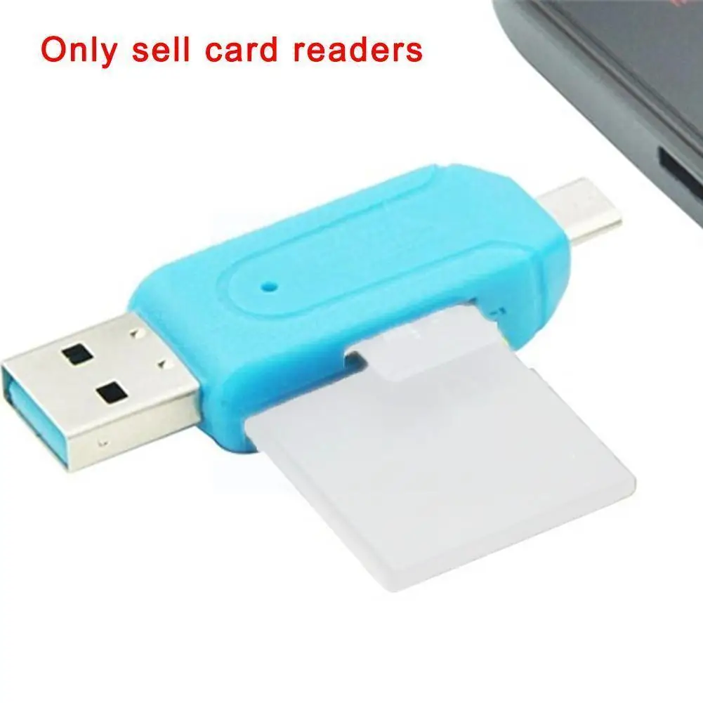 

2021 Micro Usb 2 In 1 Otg Metal Mould Card Reader Adapter For Android Phone Tablet Pc High Quality U5j1