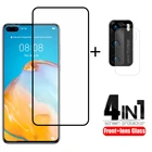 4-в-1 для Huawei P40 стекло для Honor 9A 9C 9S стеклянная камера защита для Huawei P40 P 40 Lite Honor V30 Pro 9A 9C 9S стекло объектива