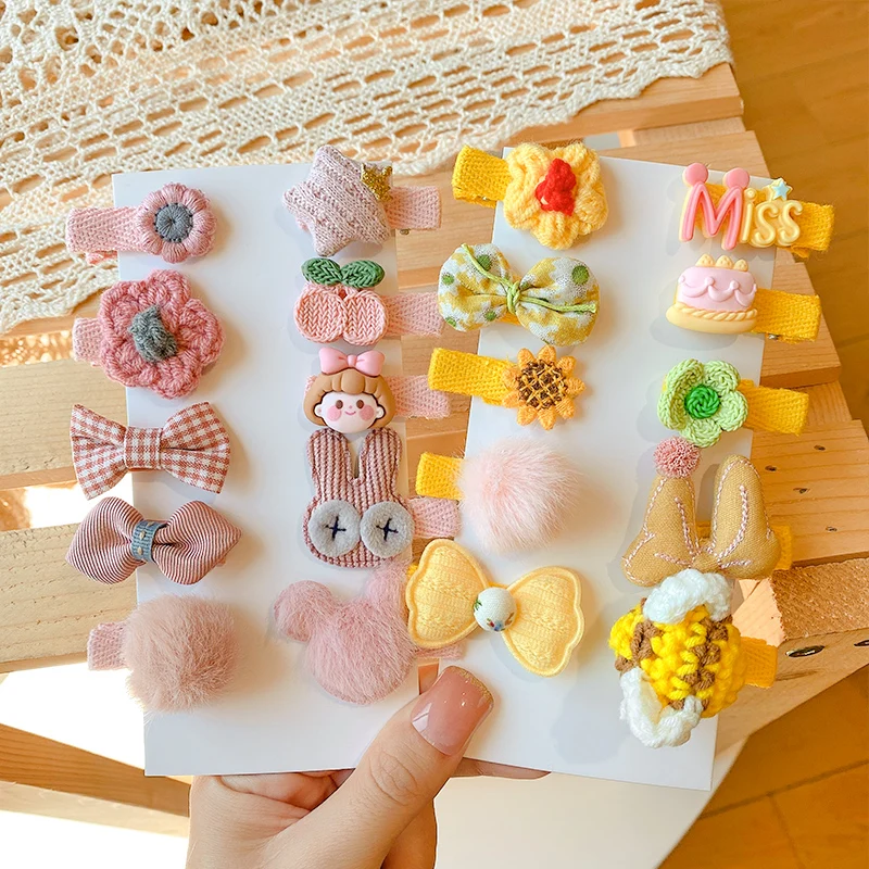 

Детские милые заколки для волос с цветочным орнаментом