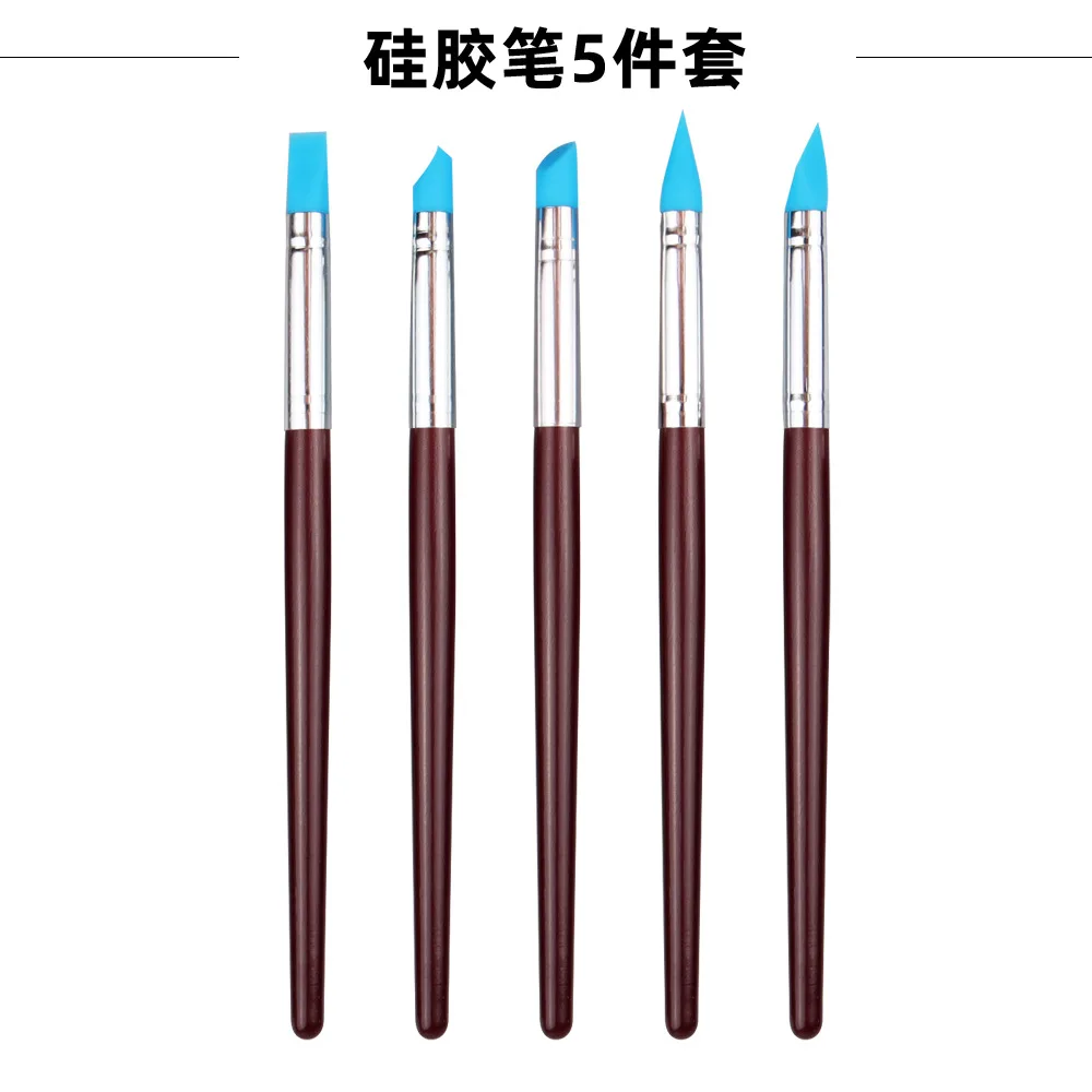 5 шт. силиконовые резиновые наконечники кисти набор инструментов для