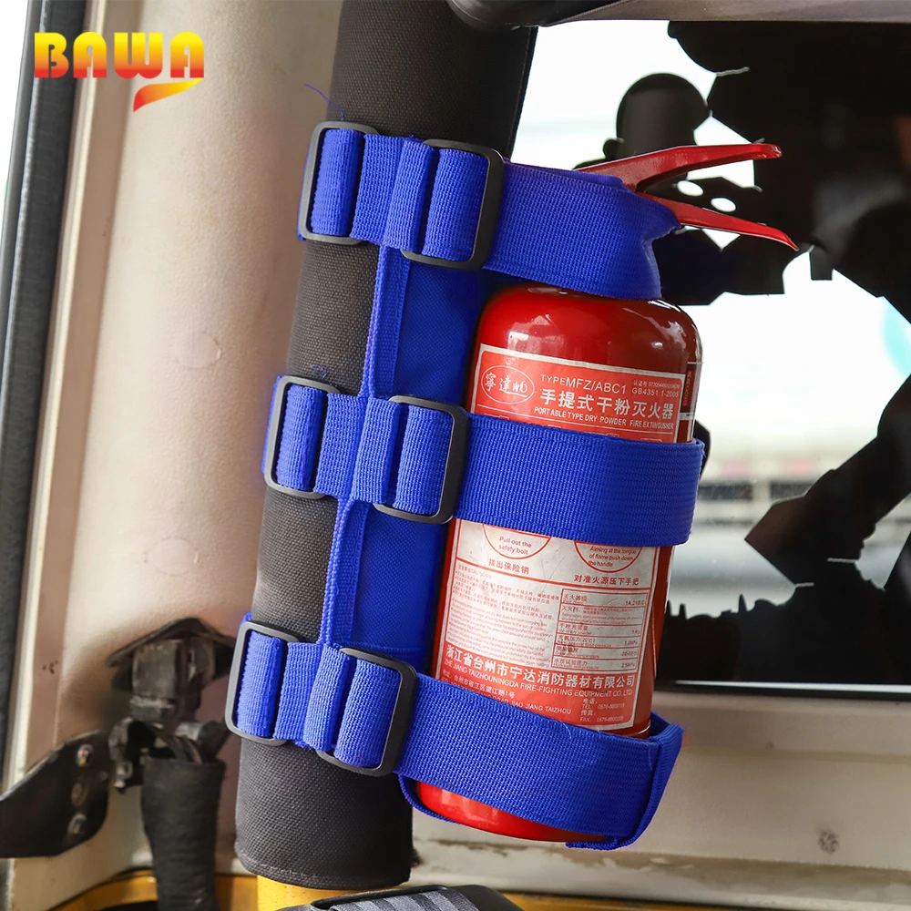 Держатель для огнетушителя BAWA регулируемый ремень крепления Jeep Wrangler TJ JK JL 1997 +