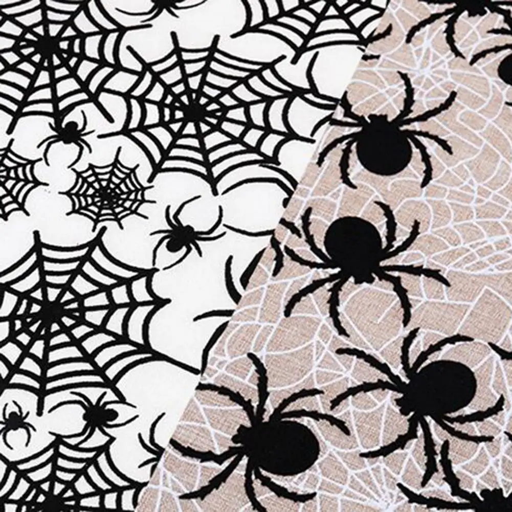 

50%HOTSpooky Table Runner Heat Insulation Fabric Seasonal Festival Halloween Table Runner Table Decor
