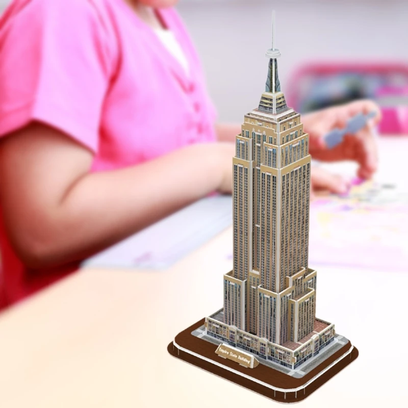 

Empire State Building 3D Puzzles for Adults and Teens New York Building Model Kits Intelligence Toys