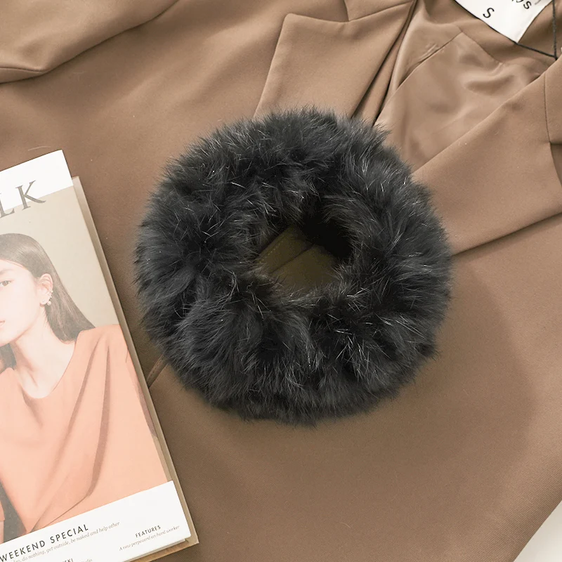 

Rabbit Fur Hair Band In Autumn And Winter Korean Super Plush Wide Edge Warm Headgear Hair Band Headdress Hat