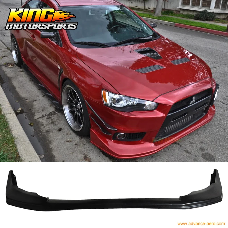 Подходит 08 09 10 11 12 13 14 15 Lancer EVO X эволюция V Стиль переднего бампера для губ спойлер